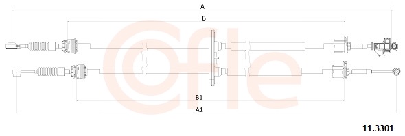 Cable, manual transmission - 11.3301 COFLE