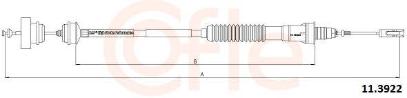 Clutch Cable - 11.3922 COFLE