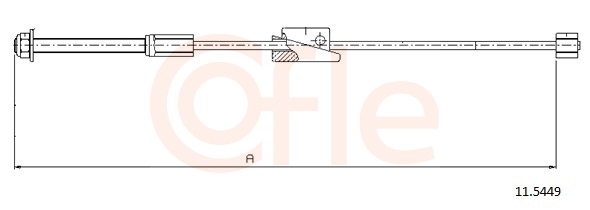 Cable, parking brake - 11.5449 COFLE