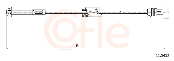 Cable, parking brake - 11.5452 COFLE