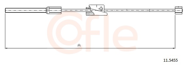 Cable, parking brake - 11.5455 COFLE