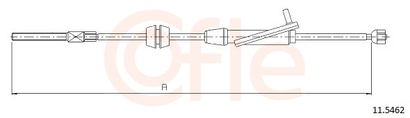 Cable, parking brake - 11.5462 COFLE