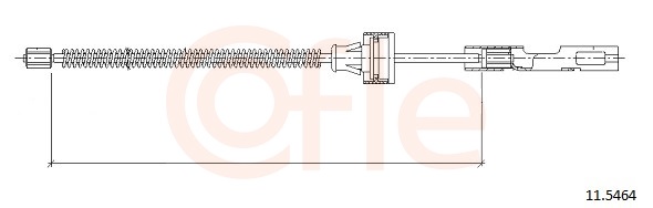Cable, parking brake - 11.5464 COFLE