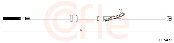 Cable, parking brake - 11.5472 COFLE