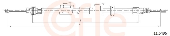 Cable, parking brake - 11.5496 COFLE