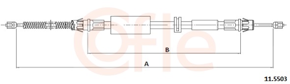 Cable, parking brake - 11.5503 COFLE