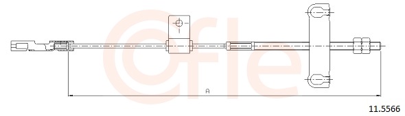 Cable, parking brake - 11.5566 COFLE