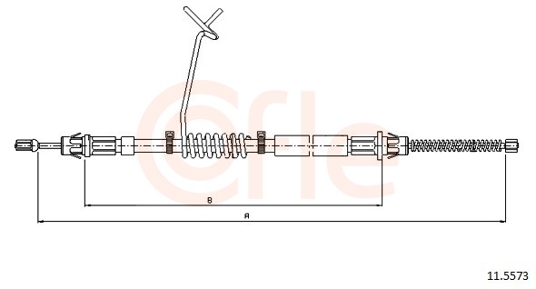 Cable, parking brake - 11.5573 COFLE