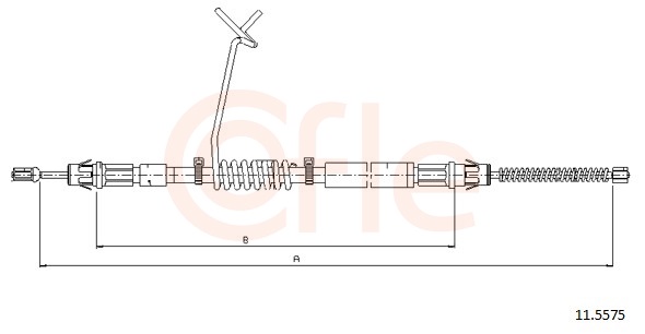 Cable, parking brake - 11.5575 COFLE