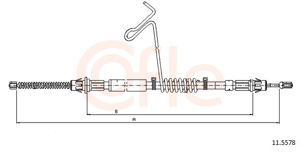 Cable, parking brake - 11.5578 COFLE