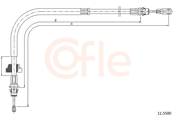 Cable, parking brake - 11.5580 COFLE