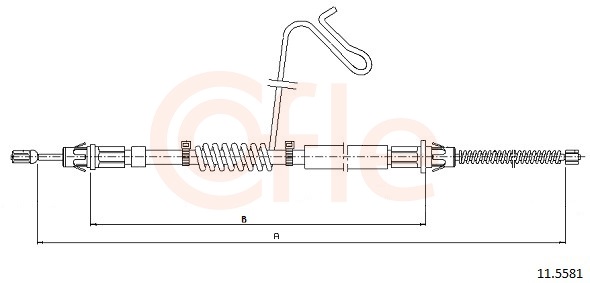 Cable, parking brake - 11.5581 COFLE