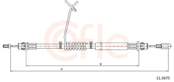 Cable, parking brake - 11.5675 COFLE