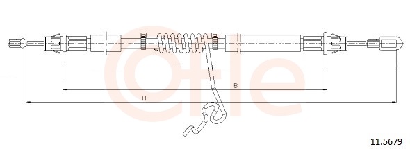 Cable, parking brake - 11.5679 COFLE