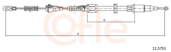 Cable, parking brake - 11.5753 COFLE