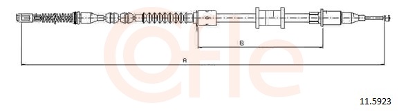 Cable, parking brake - 11.5923 COFLE