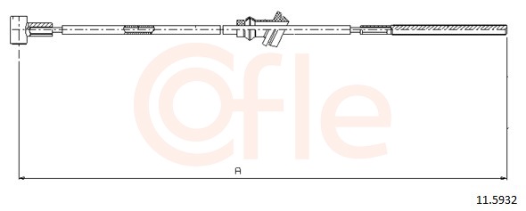 Cable, parking brake - 11.5932 COFLE