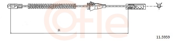 Cable, parking brake - 11.5959 COFLE