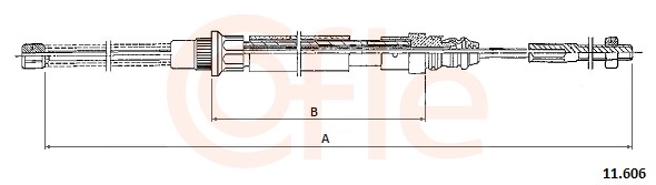 Cable, parking brake - 11.606 COFLE