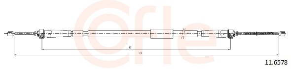 Cable, parking brake - 11.6578 COFLE