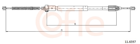 Cable, parking brake - 11.6597 COFLE