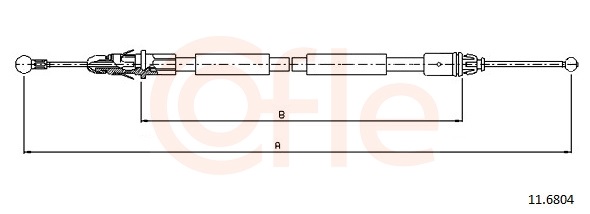 Cable, parking brake - 11.6804 COFLE