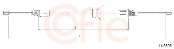 Cable, parking brake - 11.6806 COFLE