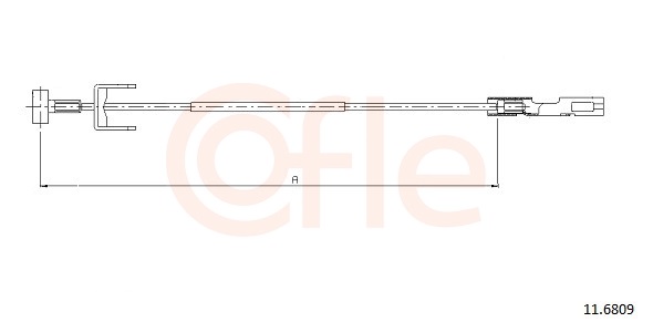 Cable, parking brake - 11.6809 COFLE