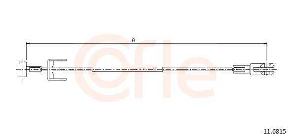Cable, parking brake - 11.6815 COFLE