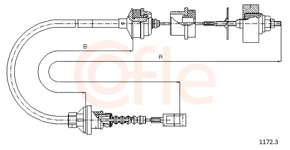 Clutch Cable - 1172.3 COFLE