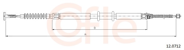 Cable, parking brake - 12.0712 COFLE