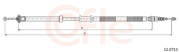 Cable, parking brake - 12.0713 COFLE