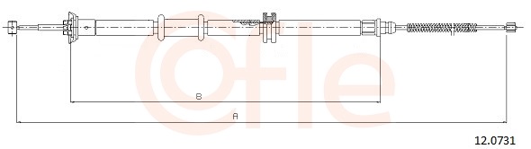Cable, parking brake - 12.0731 COFLE