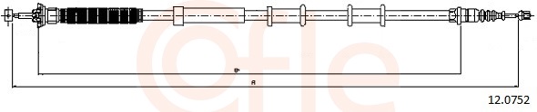 Cable, parking brake - 12.0752 COFLE