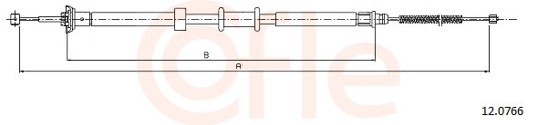 Cable, parking brake - 12.0766 COFLE