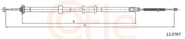 Cable, parking brake - 12.0767 COFLE
