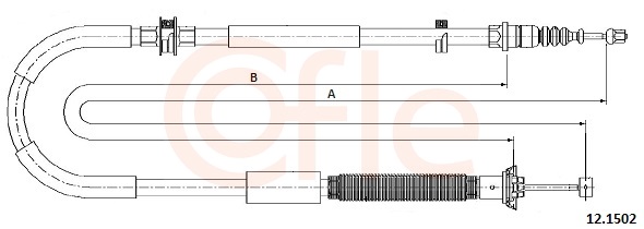 Cavo comando, Freno stazionamento - 12.1502 COFLE
