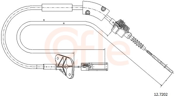 Clutch Cable - 12.7202 COFLE