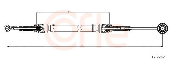 Cavo comando, Cambio manuale - 12.7252 COFLE