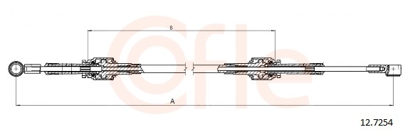 Cavo comando, Cambio manuale - 12.7254 COFLE