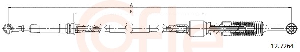 Cable, manual transmission - 12.7264 COFLE