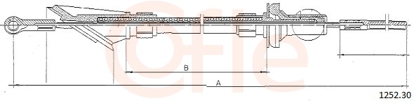 Clutch Cable - 1252.30 COFLE
