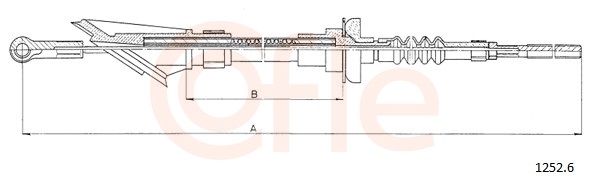 Clutch Cable - 1252.6 COFLE