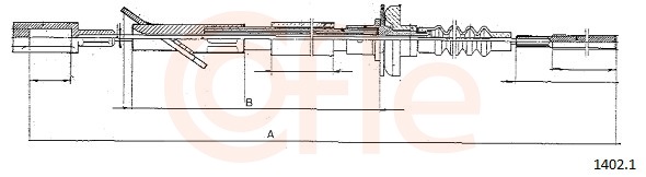 Cavo comando, Comando frizione - 1402.1 COFLE