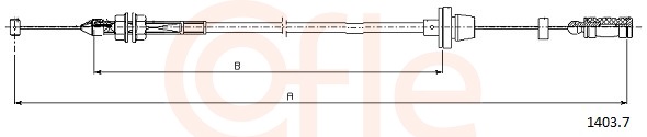 Cavo acceleratore - 1403.7 COFLE