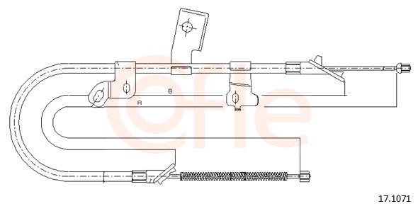 Cable, parking brake - 17.1071 COFLE