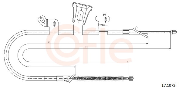 Cable, parking brake - 17.1072 COFLE