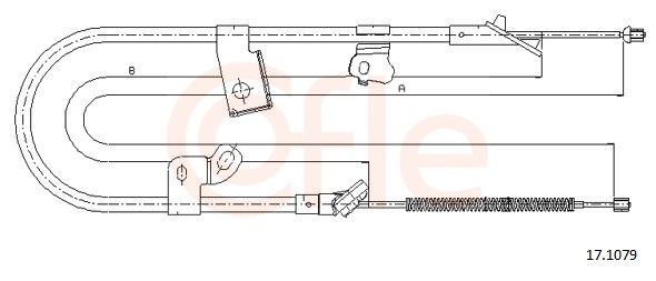 Cable, parking brake - 17.1079 COFLE