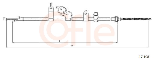 Cable, parking brake - 17.1081 COFLE