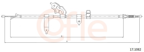 Cable, parking brake - 17.1082 COFLE